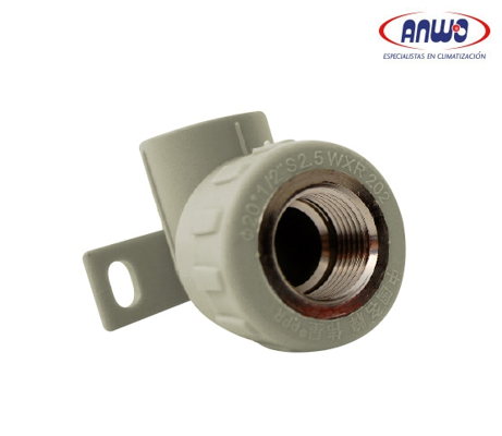  (HASTA AGOTAR STOCK) CODO PPR 90º BASE FIJACION Ø20*1/2        